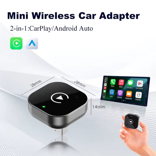 2-in-1 Wireless CarPlay & Android Auto Adapter
