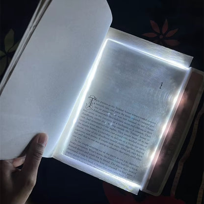 LED Flat Reading Light – USB Rechargeable Eye-Care Book Lamp
