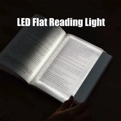 LED Flat Reading Light – USB Rechargeable Eye-Care Book Lamp