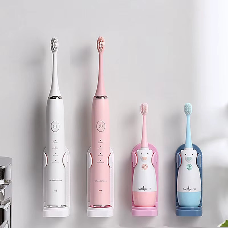 Adjustable Toothbrush Holder – Wall-Mounted & Non-Slip Stand