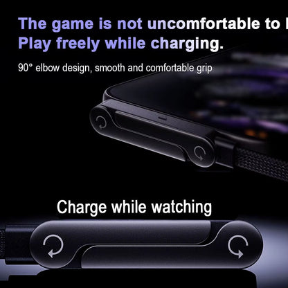 240W Fast Charging Foldable Phone Stand with 360° Rotating Charging Data Cable 2-In-1 Phone Tablet Foldable Mobile Phone Holder