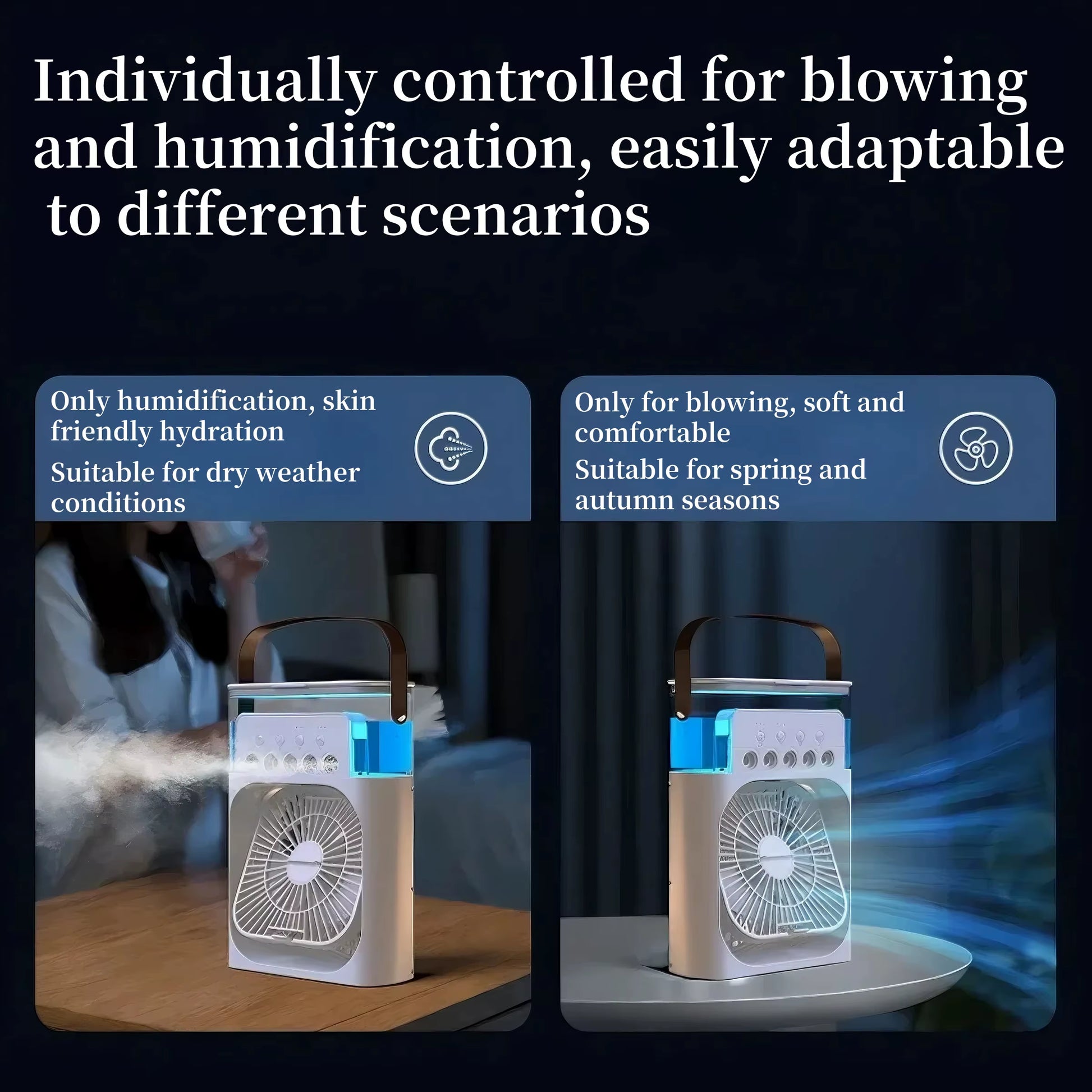 Three-In-One Portable Cooling Fan 