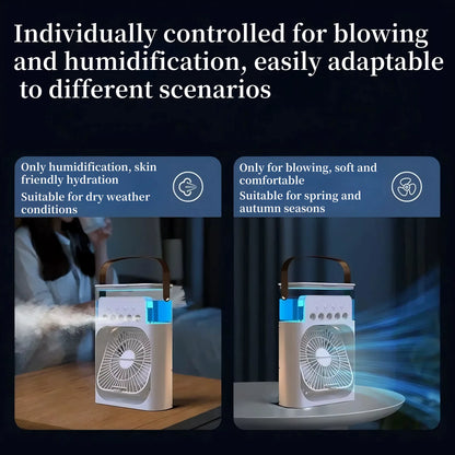 Three-In-One Portable Cooling Fan 