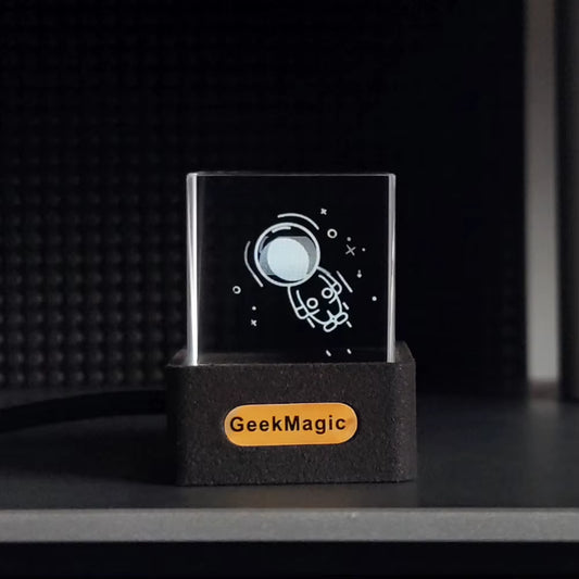 Crystal Cube Photo Display Holographic