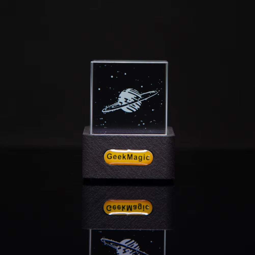 Crystal Cube Photo Display Holographic