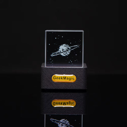 Crystal Cube Photo Display Holographic